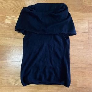Minnie Rose Cashmere Capsule Wardrobe Minimalist Fray Off Shoulder Career Sweat…
